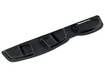 FELLOWES opěrka zápěstí ke klávesnici Health-V Microban Lycra/ 466mm x 86mm x 16mm/ textilie/paměťová pěna/ černá
