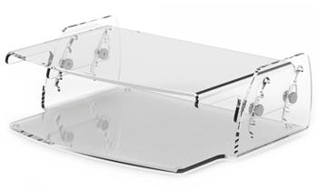 FELLOWES stojan pod monitor Clarity nastavitelný/ 320mm x 105mm x 256mm/ čirý