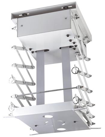 Fonestar SPREL-1B Elektrický stropní výtah pro projektor, nosnost 13kg, zdvih 100cm, DO, krycí deska 50×50cm, RAL9002