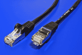 FTP patchkabel kat. 5e, 0,25m, černý