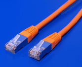 FTP patchkabel kat. 5e, 10m, oranžový