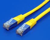 FTP patchkabel kat. 5e, 1m, žlutý
