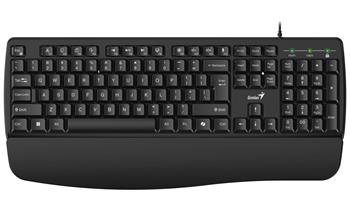 GENIUS KB-123 / Drátová s předložkou/ Copilot/ USB/ černá/ CZ+SK layout