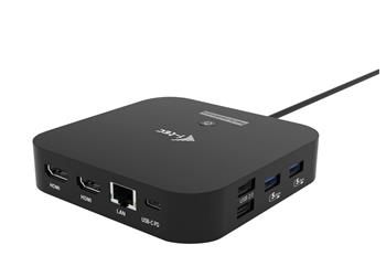 i-tec USB-C Dual HDMI Docking Station, Power Delivery 100W
