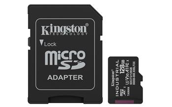Kingston Industrial/Micro SDXC/128GB/UHS-I U3 / Class 10/+ Adaptér