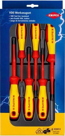 Knipex, Sada šroubováků VDE PlusMinus / drážka