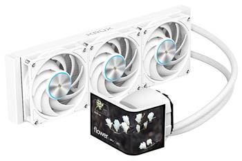Krux vodní chladič CPU HydroArc 360 / 3x120mm ARGB / customizovaný LCD / bílý