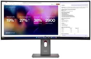 Lenovo P40WD-40/ 39,7" IPS/ 21:9/ 5120x2160/ 300cd/m2/ 2000:1 / 4ms/ webcam/ DaisyChain/ HDMI/ USB-C/ černý