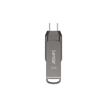 Lexar 64GB D400 Dual Type-C and Type-A USB 3.1