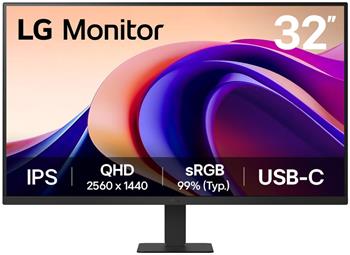 LG monitor 32U631A-B 31,5" IPS 2560x1440 / 16:9 /100Hz/ 250cdm / 5ms / USB-C/HDMI/HDR 10