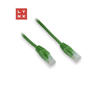 LYNX UTP patch kabel Cat5e, PVC, CCA, 15m, zelený