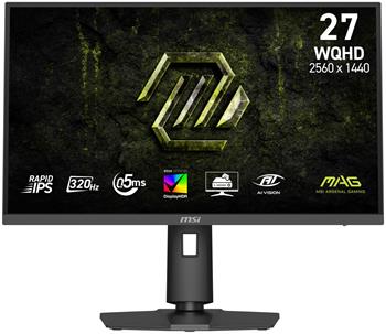 MSI Gaming MAG 274QPF X32/ 27"/ 2560x1440/ IPS/ 0,5ms/ 320Hz/ 300cd/m2/ 1100:1/ HDMI/ DP/ VESA/ PIVOT/ černý