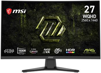 MSI Gaming MAG 275CQDF X24/ 27"/ 2560x1440/ VA/ 0,5ms/ 240Hz/ 300cd/m2/ 5000:1/ HDMI/ DP/ VESA/ černý