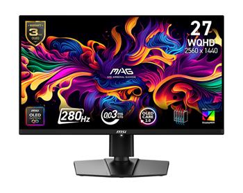 MSI MAG/271QP X28/26,5"/QD-OLED/QHD/280Hz/0,03ms/Černá/3R