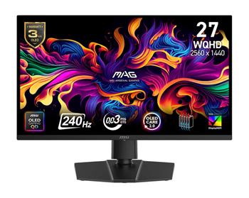 MSI MAG/273QP QD-OLED X24/26,5"/QD-OLED/QHD/240Hz/0,03ms/Černá/3R