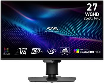 MSI MAG/274QPF X30MV/27"/VA/QHD/300Hz/0,5ms/Černá/3R
