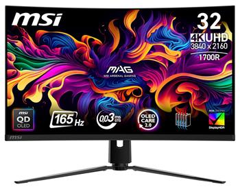 MSI MAG/321CUP/31,5"/QD-OLED/4K UHD/165Hz/0,03ms/Černá/3R