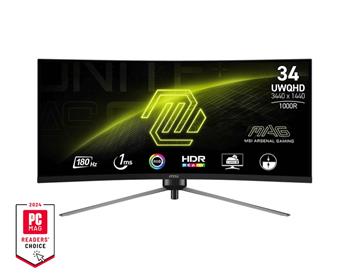 MSI MAG/345CQR/34"/VA/wQHD/180Hz/1ms/Černá/3R