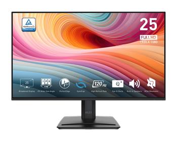 MSI monitor PRO MP251 E2 24,5" IPS/FHD/120Hz/1ms/HDMI/DP/VGA/černá
