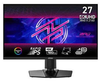 MSI MPG 274URF QD/ 27"/ 3840x2160 / IPS/ 0,5ms/ 160Hz/ 400cd/m2/ 1000:1/ HDMI/ DP/ VESA/ PIVOT/ černý