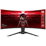 Phantom Gaming by Asrock monitor PG34WQ15R2B prohnutý 34"/ VA/3440x1440/165Hz/550cd/m2/1ms/ 8bit/DP/2x HDMI/wifi ant.