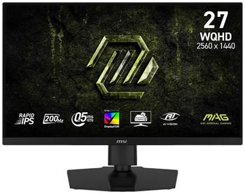 POŠKOZENÝ OBAL - MSI MAG 274QPF E20/ 27"/ 2560x1440/ IPS/ 200Hz/ 0,5ms/ 300cd/m2/ 1000:1/ HDMI/ DP/ USB-C/ PIVOT/ VESA/