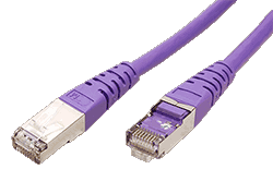 S/FTP patchkabel kat. 6, 5m, fialový