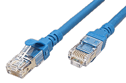 S/FTP patchkabel kat. 6, Component Level, LSOH, 1m, modrý