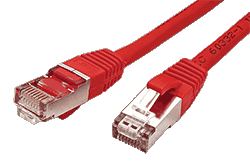 S/FTP patchkabel kat. 6, LSOH, 3m, červený