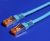 S/FTP patchkabel kat. 6, LSOH, 50m, modrý