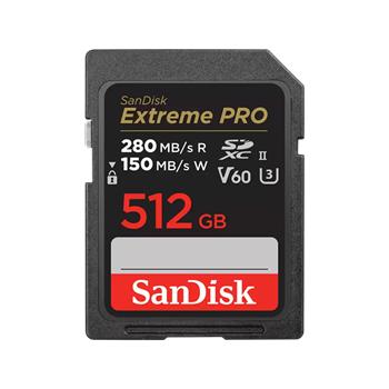 SanDisk Extreme PRO 512GB 280MB/s V60 UHS-II