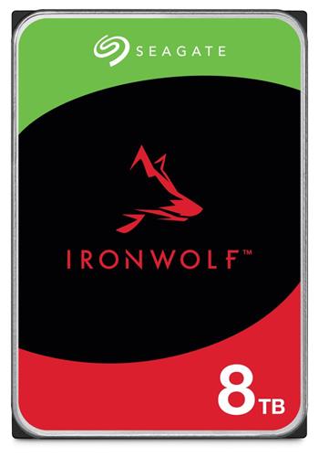 Seagate IronWolf 8TB HDD / ST8000VN004 / Interní 3,5" / 7200 rpm / SATA 6Gb/s / 256 MB