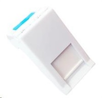 Solarix - modul French style 22,5 x 45mm pro 1 keystone úhlový bílý