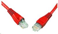 Solarix - patch kabel CAT5E UTP PVC 10m červený snag-proof