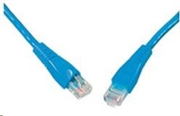 Solarix - patch kabel CAT5E UTP PVC 10m modrý snag-proof
