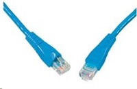 Solarix - patch kabel CAT5E UTP PVC 3m modrý snag-proof
