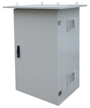 Solarix Rozvaděč termoizolovaný LC-07, 15U 700x400, RAL 7035 s vent. pravá bočnice LC-07-15U-74-25002-0P-G