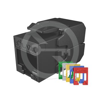 Solarix - samořezný keystone CAT5E UTP, RAL FIT moduly, SECURE CAP
