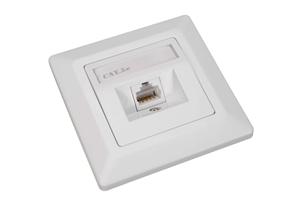 Solarix - zásuvka CAT5E UTP 1 x RJ45 pod omítku bílá