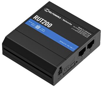 Teltonika RUT200 průmyslový router 1x LAN, 1x WAN, 1x SIM + eSIM, LTE, Wi-Fi 4