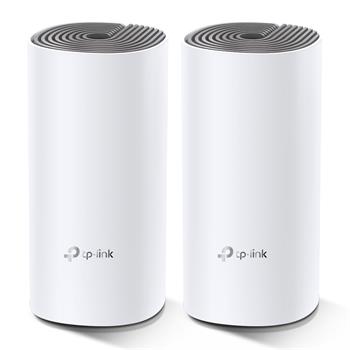 TP-Link Deco E4(2-PACK), AC1200 Whole-Home Mesh Wi-Fi System, Qualcomm CPU, 867Mbps at 5GHz+300Mbps at 2.4GHz, 2 10/100Mbps Port
