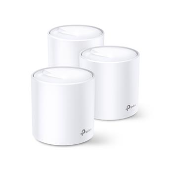 TP-Link Deco X60 (3-pack), AX3000 Whole-Home Mesh Wi-Fi System, Wi-Fi 6, Qualcomm 1GHz Quad-core CPU, 2402Mbps at 5GHz+57