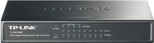 TP-Link TL-SG1008P, 8 port Gigabit Desktop Switch, 8x 10/100/1000M RJ45 ports, 4x PoE, steel case