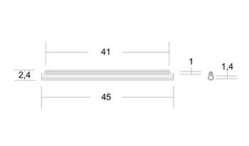Trubičková Ochrana Optického sváru 45mm průhledná 100ks