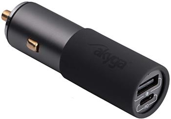 TRX USB nabíječka do auta AK-CH-26 USB-A + USB-C PD 5-20V / max. 5A 100W Quick Charge 3.0 GaN