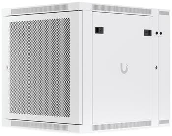 Ubiquiti UniFi 12U Rack Cabinet Wall SW Perforated - Nástěnný rozvaděč, výška 12U, ventilátory, perfor. dveře, dvoudíln