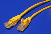 UTP patchkabel kat. 5e, 1,5m, žlutý