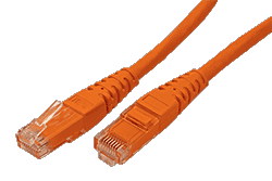 UTP patchkabel kat. 6, 0,5m, oranžový