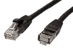 UTP patchkabel kat. 6, LSOH, černý, 2m