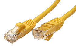 UTP patchkabel kat. 6, LSOH, žlutý, 3m